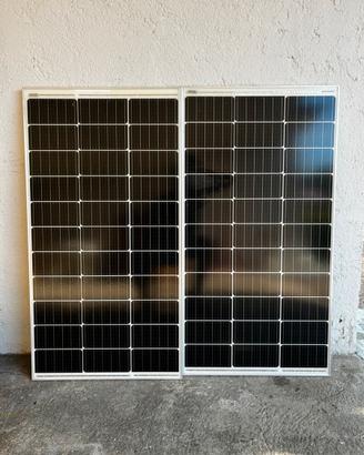 Coppia pannelli fotovoltaici 2X100W