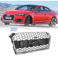 GRIGLIA PER AUDI A5 16-19 PDC LOOK RS5 CROMATO NER