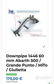 Downpipe 60mm TBf performance