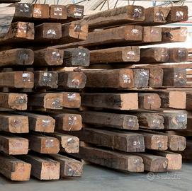 Travi antiche in larice uso fiume