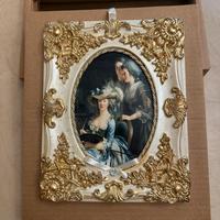 Quadro con cornice barocca dorata