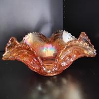 Centrotavola con piedestallo in vetro carnevale 