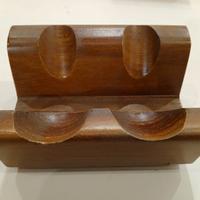 Portapipe in legno di noce  vintage