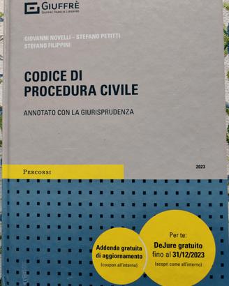 Giuffre' Codice di procedura civile ed. 2023 