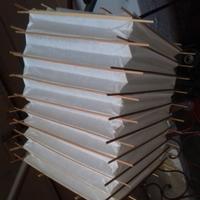 Lampadario cinese in carta di riso vintage