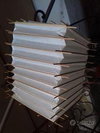 Lampadario cinese in carta di riso vintage