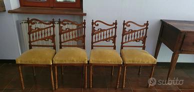 Quattro sedie antiche 