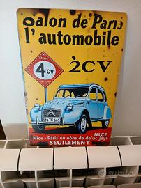 Placca retrò   Citroen 2CV.