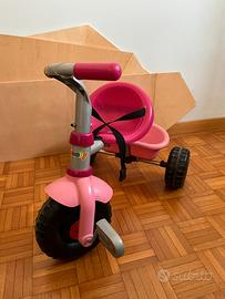 Triciclo Bambina Smoby Rosa con Cestino Portaogget