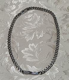 COLLANA MORELLATO CON BRILLANTINO ACCIAIO DA UOMO