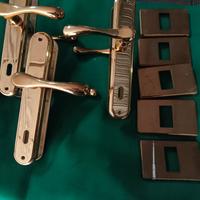 maniglie porte in ottone dorato