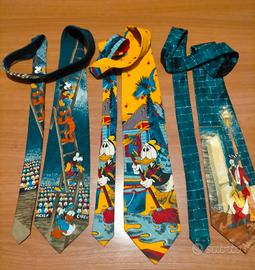 3 cravatte - anni 80/90 personaggi cartoni animati