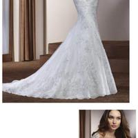 ABITO DA SPOSA MODELLO SIRENA COME NUOVO TG. 40/42