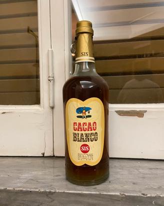 Liquore  Cacao Bianco SIS - bottiglia vintage
