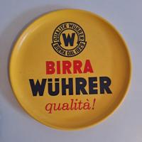 Vassoio vintage in plastica birra Whurer