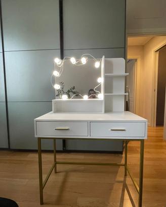 Toeletta da Trucco con Specchio e 10 LED