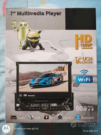 Autoradio 1DIN con schermo 7" Retrattile 