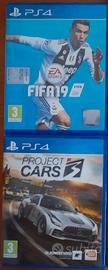 Fifa 19 + Project Cars 3 PS4 