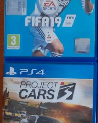 Fifa 19 + Project Cars 3 PS4 