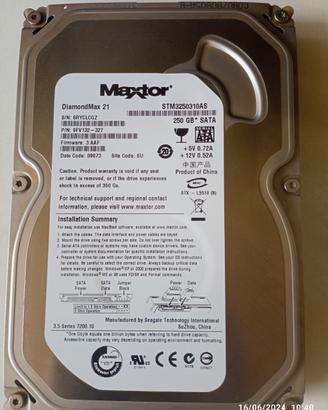 hard disk maxtor