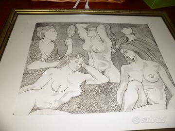 Quadro incisione Tono Zancanaro