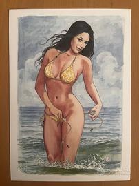 Milo Manara omaggio a Emmanuelle Chriqui