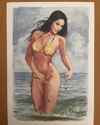 Milo Manara omaggio a Emmanuelle Chriqui