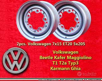 2 pz. cerchi Volkswagen Maggiolino 7x15 ET16 5x205