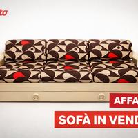 Set Divano e poltrona con uccelli (anni '70)