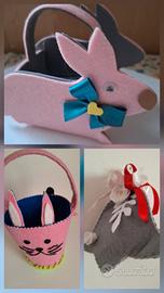 Set 3pz Pasquali da riempire di ovetti .ved.descr.