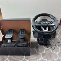Volante + pedaliera per PlayStation e pc