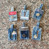 Portachiavi in jeans handmade