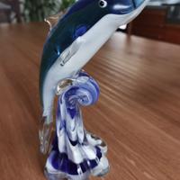 Delfino in vetro di murano