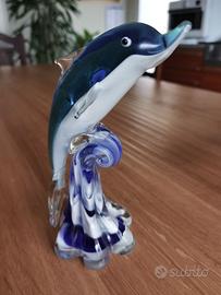 Delfino in vetro di murano