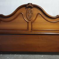 Letto matrimoniale con TESTIERA E PEDIERA massello