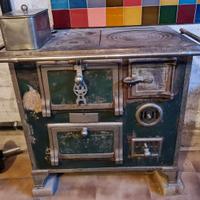 STUFA A LEGNA - STILE LIBERTY/DECÒ