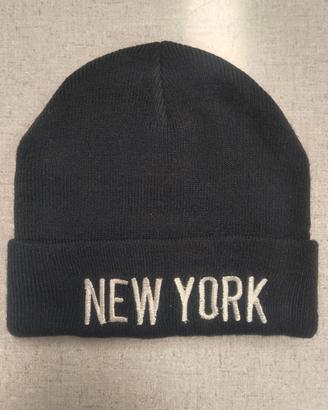 Berretto NY , unisex, taglia unica, nero