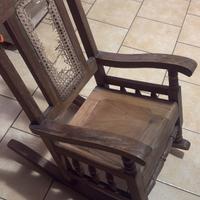 Sedia a dondolo anni 50