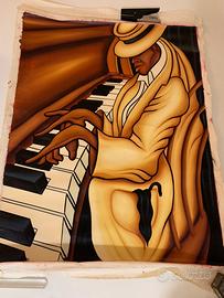 dipinto cubano pianizza Jazz