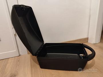 bauletto bici porta casco con serratura nero