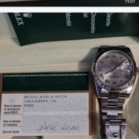 ROLEX DJUST NUMERI ROMANI GHIERA ORO 