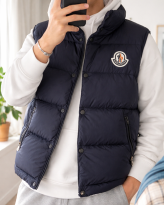 Moncler Smanicato Blu Uomo