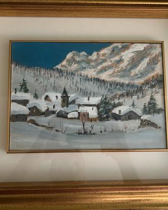 Quadro Olio su Tavola - Luciano Fregonara