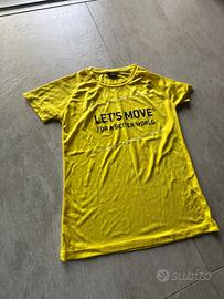 T-shirt gialla techno gym