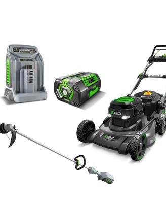 Rasaerba EGO LM 2021 E-SP con decespugliatore