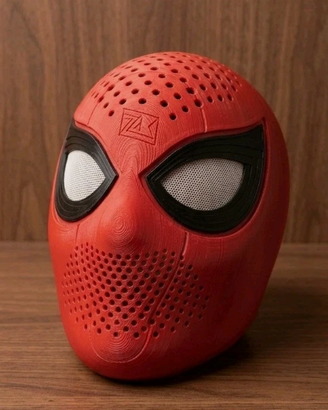 3D printed Spider-Man mask, 3-piece with removable