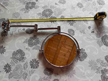 Specchio ingranditore bifacciale da parete