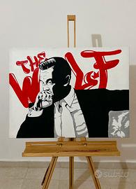 quadro artigianale pop art THE WOLF OF WALL STREET
