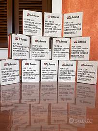 Set 12 bicchieri Ichnusa in vetro riciclato