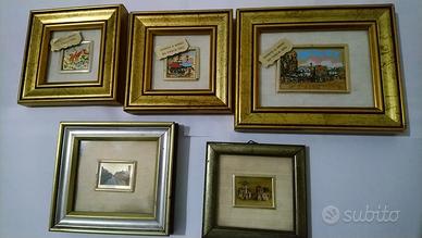 Quadretti foglia d'oro. 